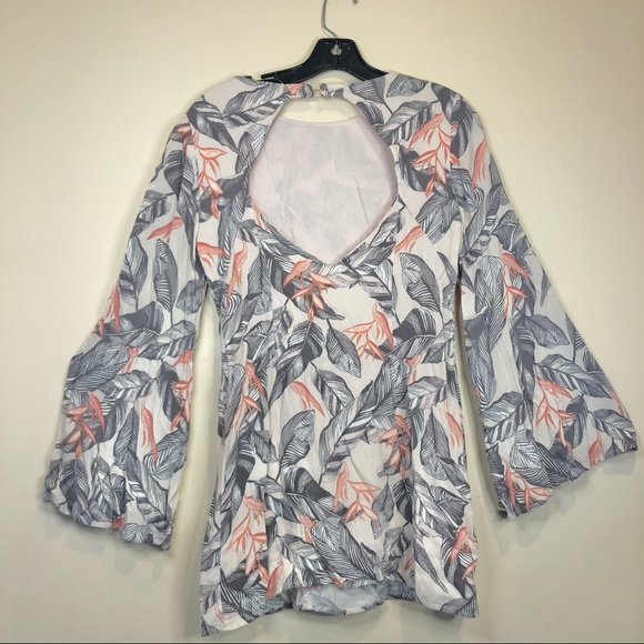 DRESS FORUM 🌿 Sz. S bell sleeved mini dress - Picture 4 of 6